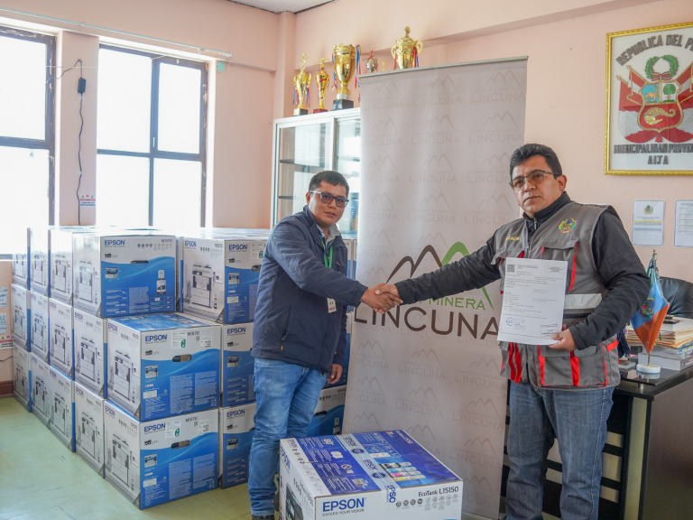 Lincuna fortalece instituciones públicas de Aija mediante acciones de responsabilidad social