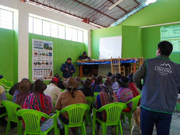 Lincuna capacita a los agricultores de Tian Ayllu para enfrentar las heladas y entrega insumos agrícolas 3 Lincuna-capacitacionagricolatianayllu-3